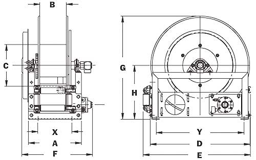 Dimensions for AG800 Series