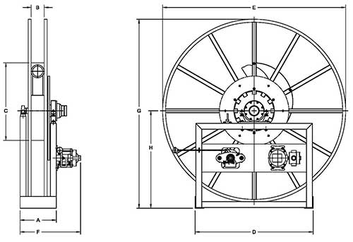 Dimensions for V-5000 Series
